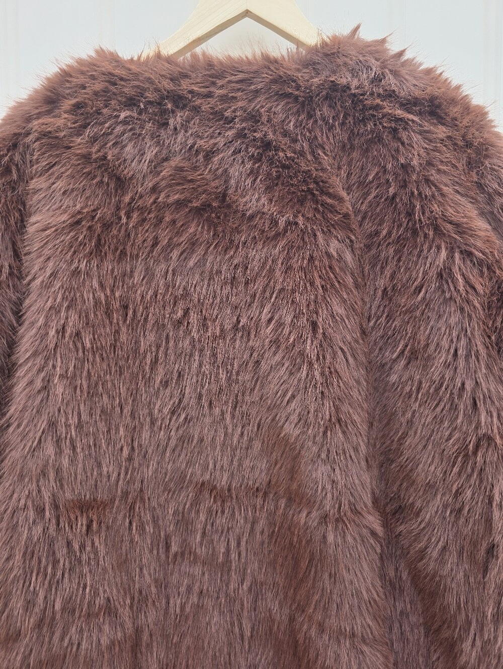 Ricki's Mia Faux Fur Shaggy Fluffy Brown Coat Womens XXL - Picture 8 of 10